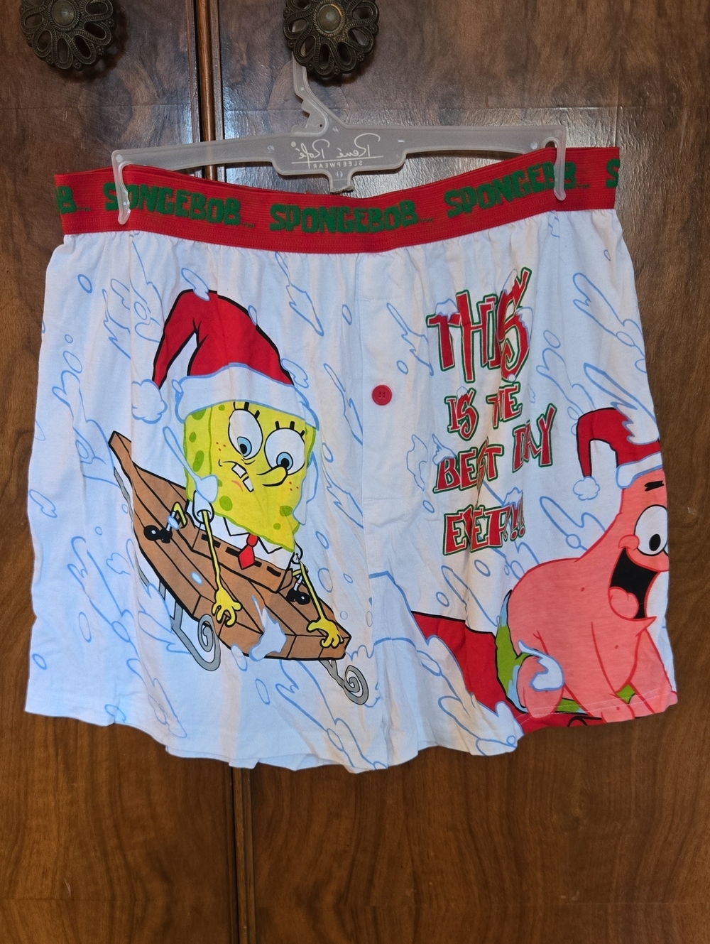 Nickelodeon SpongeBob & Patrick Holiday Shorts - White, Red, Green